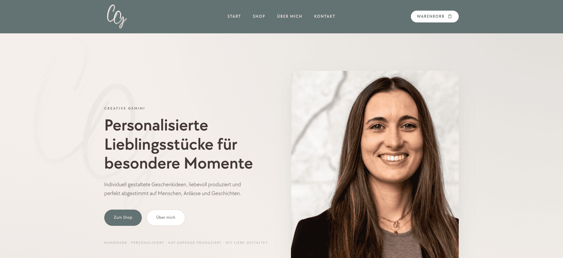 Screenshot creativegemini.ch