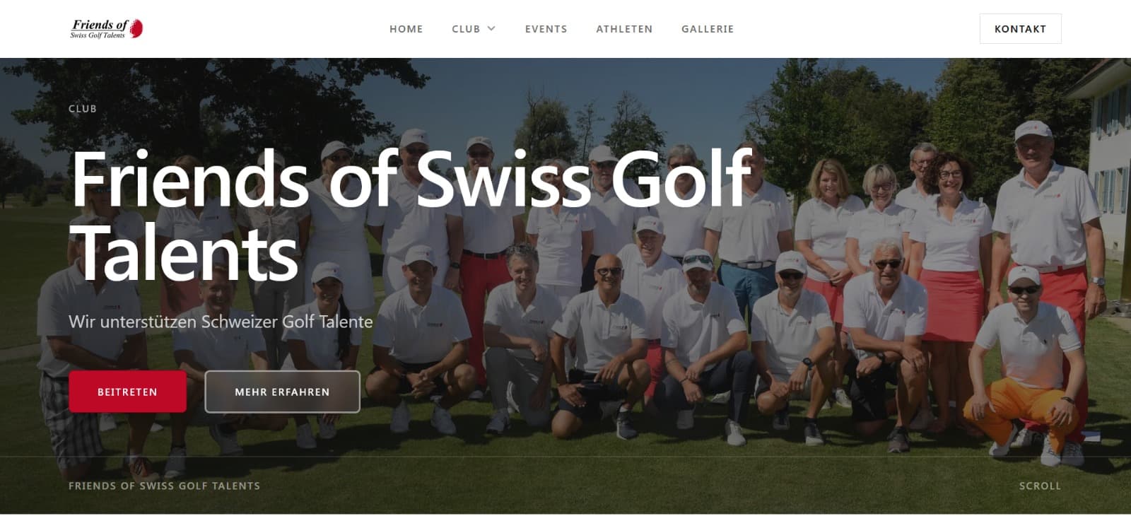 Screenshot friendsofswissgolftalents.ch