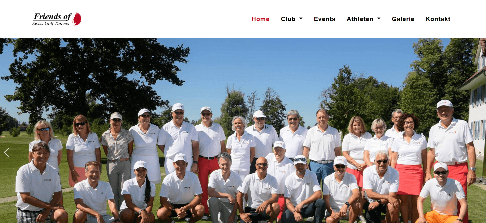 Screenshot friendsofswissgolftalents.ch